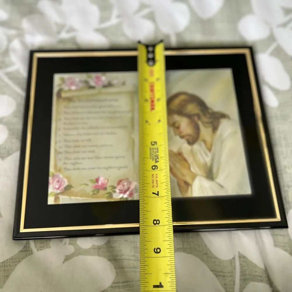 VTG Iridescent Faith Based Commandments Praying Faithful Wall Sign